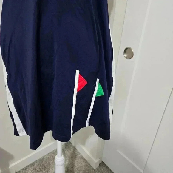 Kinona Flagstick Sleeveless Golf Dress with Pockets - Sz Small - Navy Blue - Picture 3 of 9